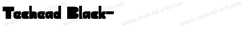 Techead Black字体转换